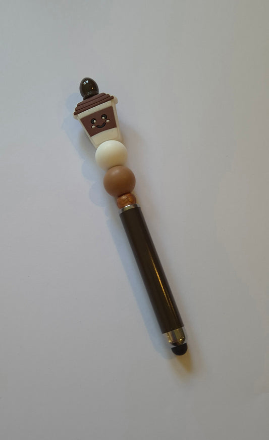 Silicone tip decorated touchscreen pen