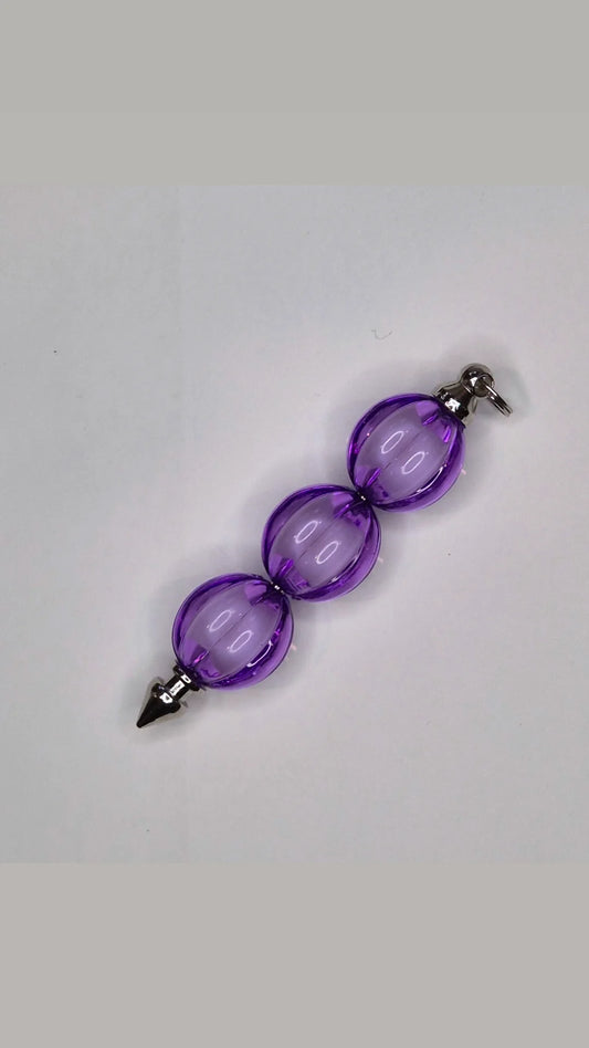 Purple bag decoration tag